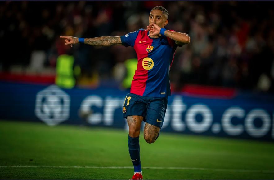 Raphinha Cetak Brace, Barcelona Singkirkan Benfica dari Liga Champions