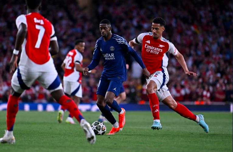 Liga Champions:  PSG Tundukkan Arsenal Lewat Gol Tunggal Dembele